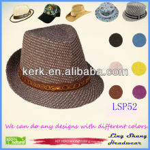 LSP52 Ningbo Lingshang Eco-Friendly Low Price Nice Ribbon 100% paper straw hat